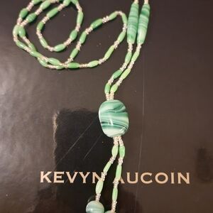 Jade long necklace